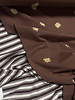 bruin dubbele streepjes - tricot