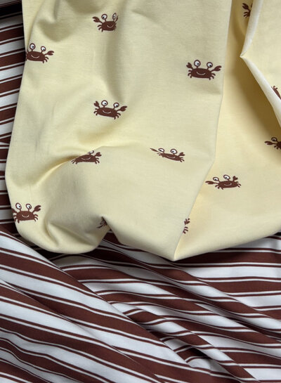 cognac double stripes - jersey
