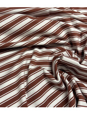 cognac dubbele streepjes - tricot