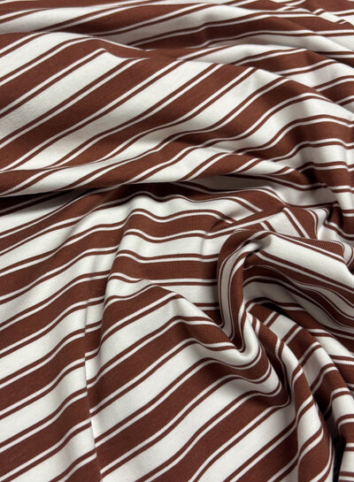 cognac double stripes - jersey
