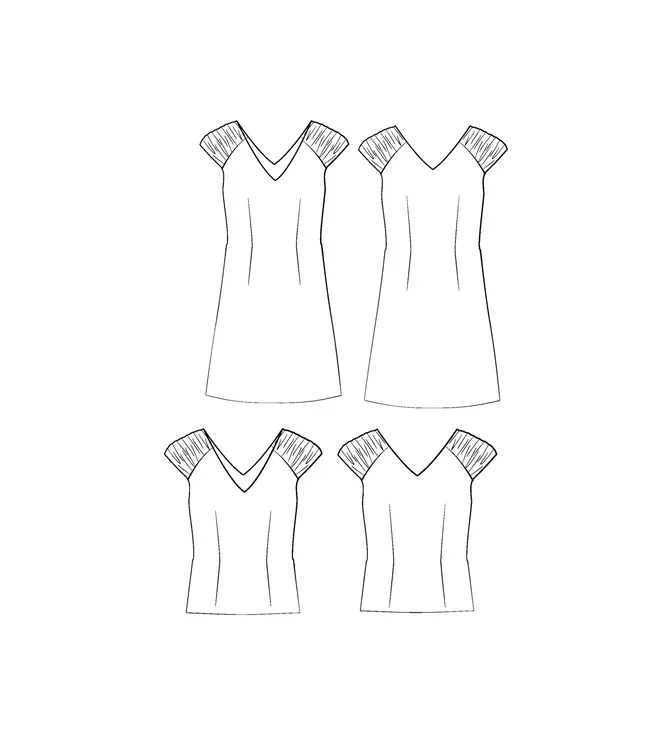 Maison Fauve La Robe PETULA - naaipatroon - Engels en franse instructies