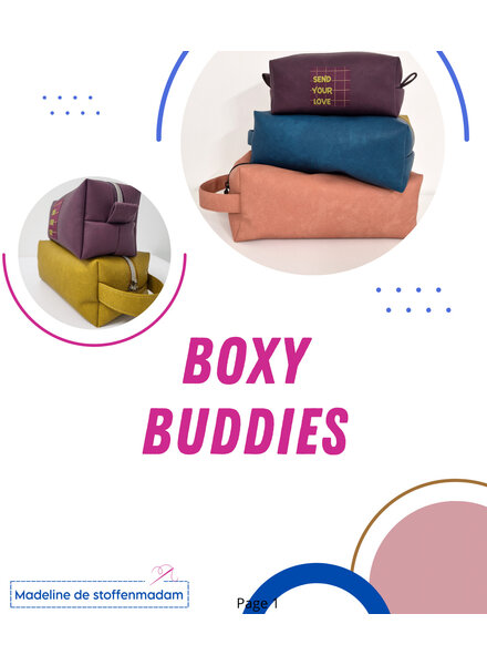 Madeline Patterns Boxy Buddies patroon - op papier incl. online video's met tips + innaailabel
