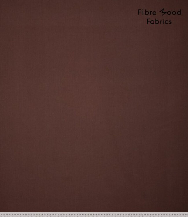 Fibremood bruin  - poplin stonewashed katoen - Kiri FM