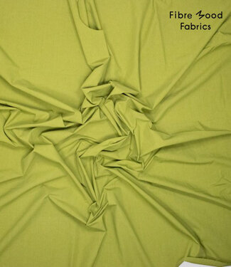 Fibremood groen  - poplin stonewashed katoen - Elinor FM