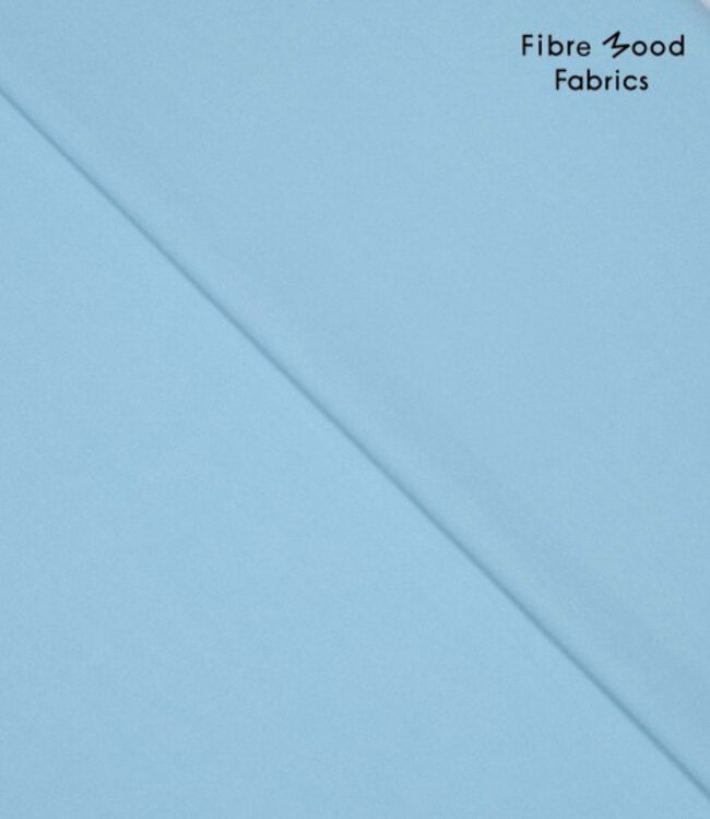 Fibremood lichtblauw  - poplin stonewashed katoen