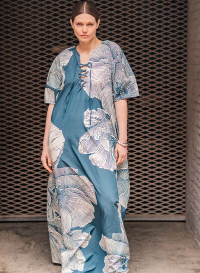 Fibremood flowers - trench coat - Kaori FM