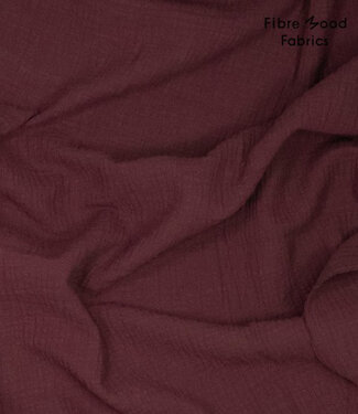 Fibremood donker bordeaux - tetra / double gauze - STORM