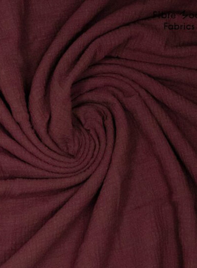 Fibremood PRE ORDER donker bordeaux - tetra / double gauze - STORM