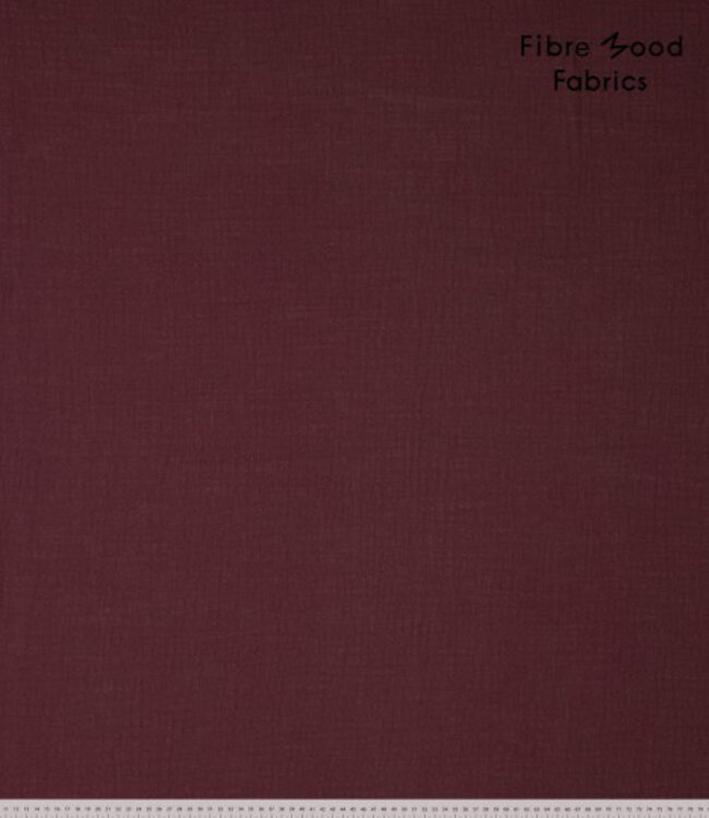 Fibremood donker bordeaux - tetra / double gauze - STORM