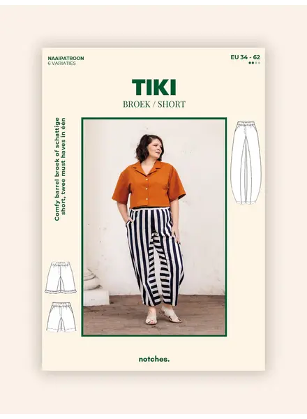 Notches Tiki Trousers / Shorts - paper pattern