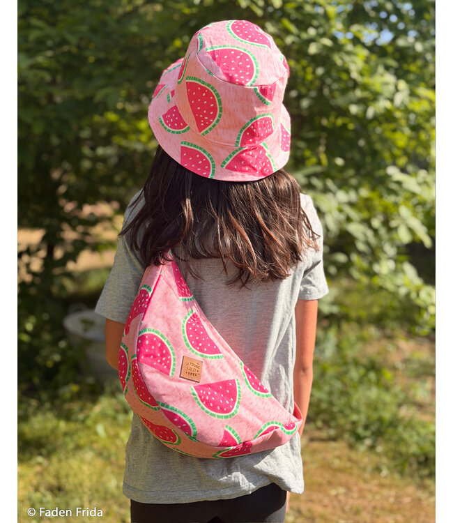melons on pink - soepele canvas