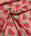 melons on pink - soepele canvas