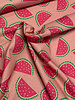 melons on pink - soepele canvas