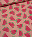 melons on pink - soepele canvas