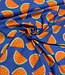 melons on blue  - soepele canvas