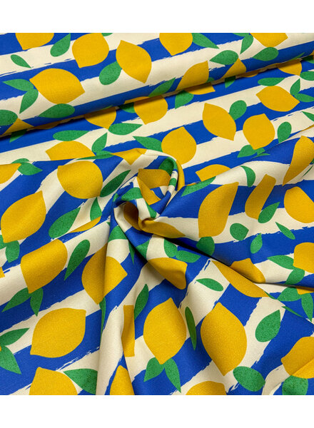lemons and stripes - soepele canvas