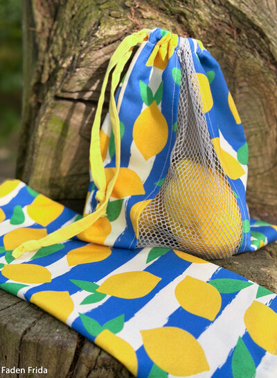 lemons and stripes - supple canvas