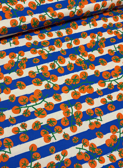 tomatoes and stripes - soepele canvas