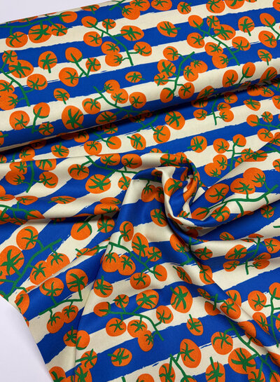 tomatoes and stripes - soepele canvas