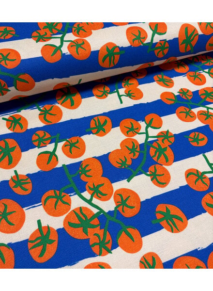 tomatoes and stripes - soepele canvas