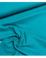 aqua blauw  - tetra / double gauze