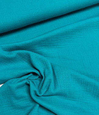 aqua blue - tetra / double gauze