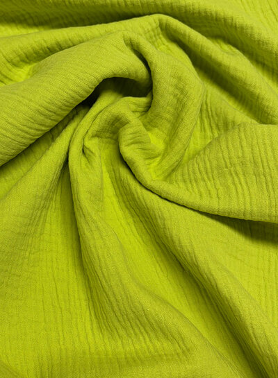 lime green - tetre / double gauze