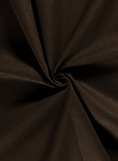 Madeline dark brown - linen cotton blend
