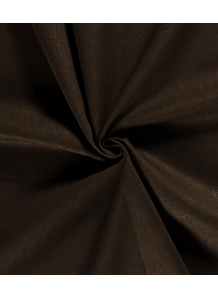 Madeline dark brown - linen cotton blend