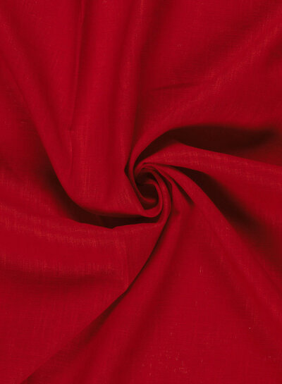 Madeline dark red - linen cotton blend
