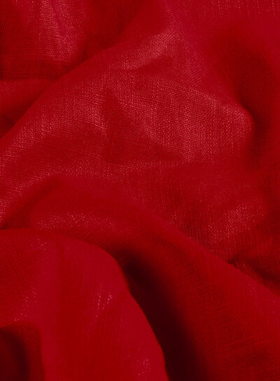 Madeline dark red - linen cotton blend