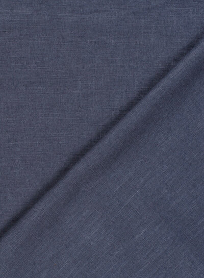 Madeline steel blue - linen cotton blend