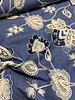 sequins and embroidery - flowing denim cotton