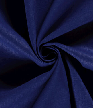 Madeline dark cobalt - linen cotton blend