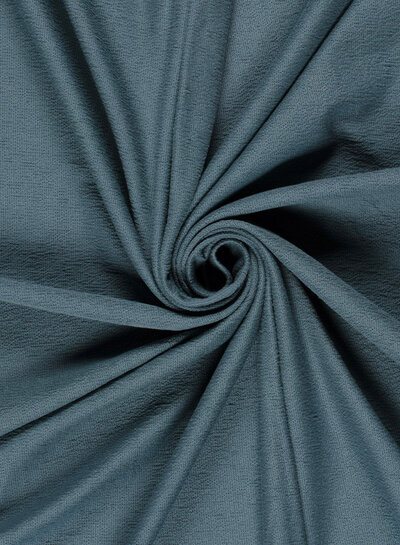 denim blue terry crepe