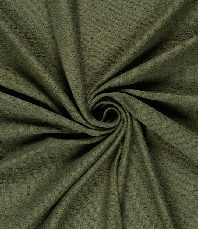 khaki terry crêpe