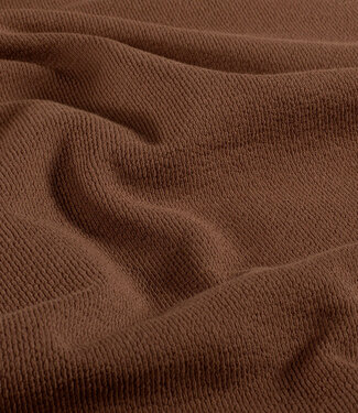 autumn brown terry crepe