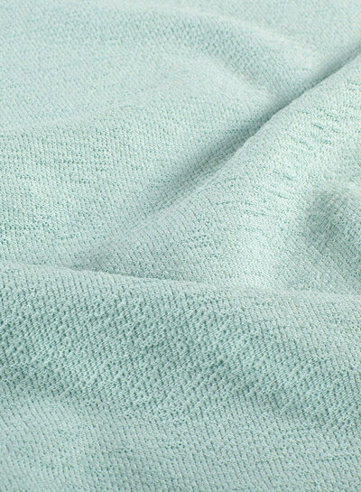 mint terry crêpe