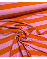 orange pink stripes - soft sweater