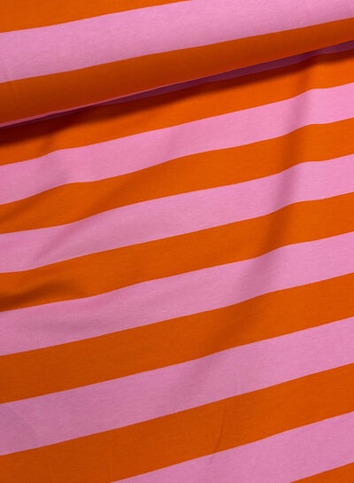 oranje roze strepen - zachte sweater