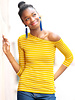 Swafing geel summer stripe Tee - tricot