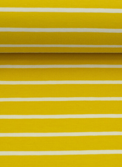 Swafing geel summer stripe Tee - tricot