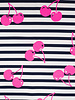 neon cherries - french terry