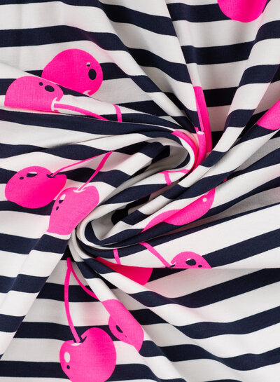 neon kersen - french terry
