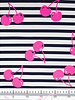 neon cherries - french terry
