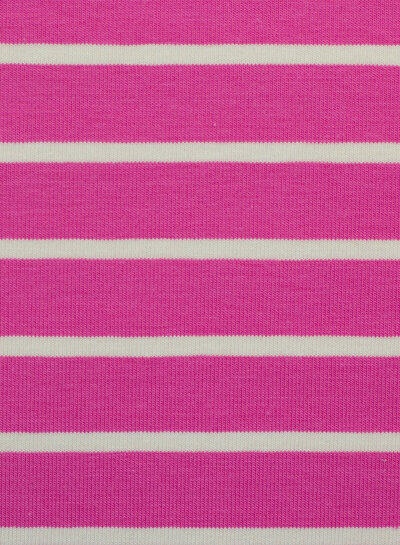 Swafing fuchsia summer stripe Tee - tricot