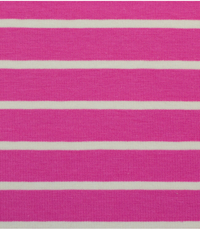 Swafing fuchsia summer stripe Tee - tricot