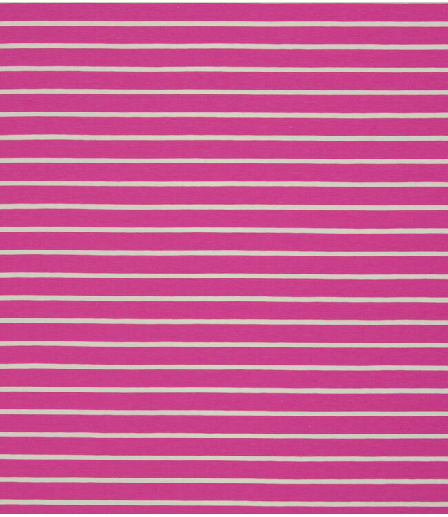 Swafing fuchsia summer stripe Tee - tricot