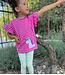 Swafing fuchsia summer stripe Tee - tricot