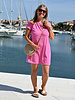 Swafing fuchsia summer stripe Tee - tricot